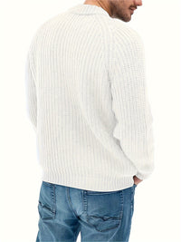 Warm Solid Knitted Jumper for Men - Elliot-Grey-XS-State of Style