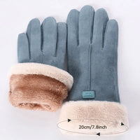 Warm Sweden Ladies' Gloves - VelvTouch-Blue-1-State of Style