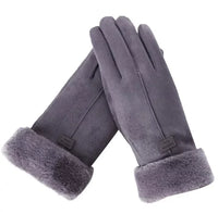 Warm Sweden Ladies' Gloves - VelvTouch-Grey-1-State of Style