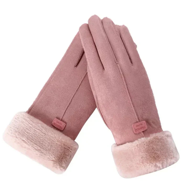 Warm Sweden Ladies' Gloves - VelvTouch-Pink-1-State of Style
