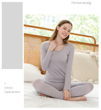 WARM THERMAL UNDERWEAR SET - SHAPING THERMAL CLOTHING FOR WOMEN-1 Set Silver-State of Style