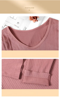 WARM THERMAL UNDERWEAR SET - SHAPING THERMAL CLOTHING FOR WOMEN-1 Set Silver-State of Style