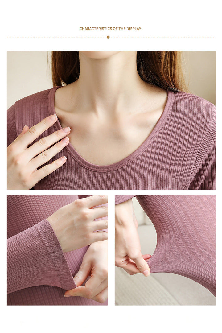 WARM THERMAL UNDERWEAR SET - SHAPING THERMAL CLOTHING FOR WOMEN-1 Set Silver-State of Style