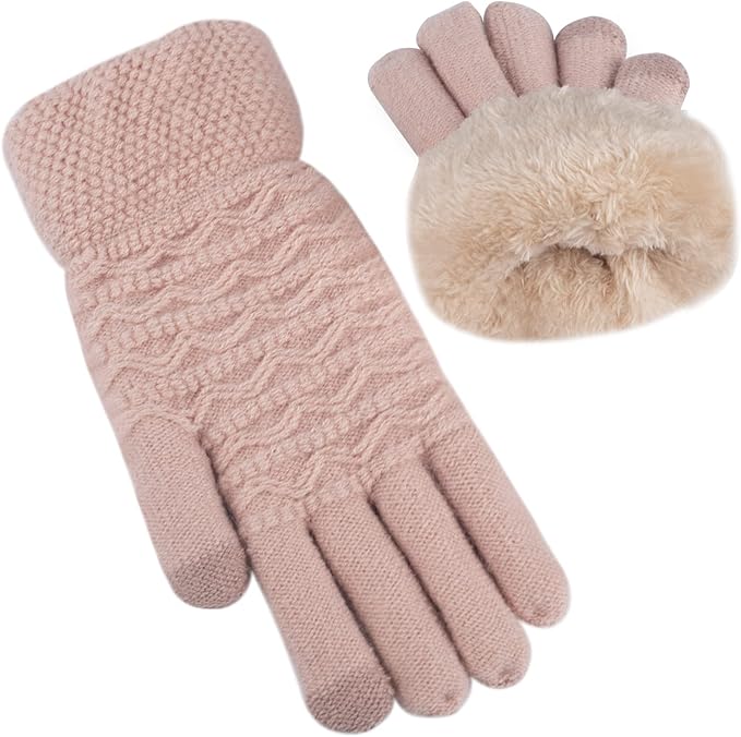 Warm Touchscreen Gloves – PolarTouch-Pink-State of Style