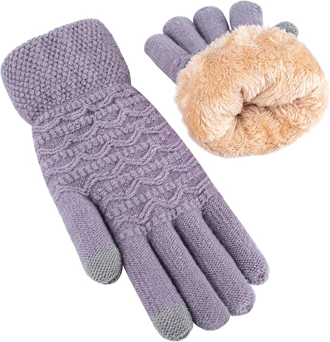 Warm Touchscreen Gloves – PolarTouch-Purple-State of Style