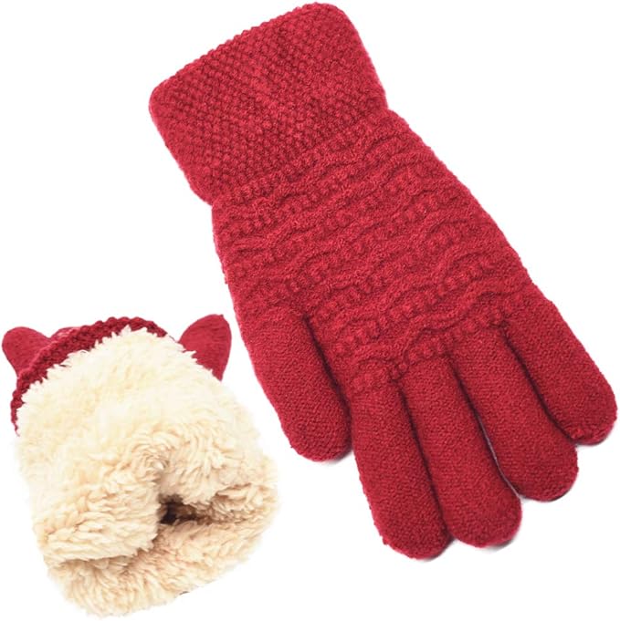 Warm Touchscreen Gloves – PolarTouch-Red-State of Style