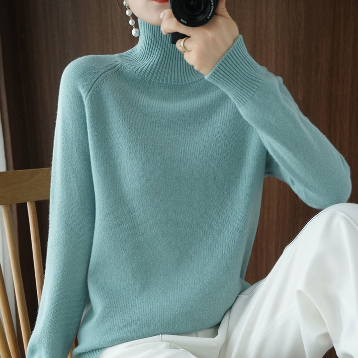 Warm Turtleneck for Women - Celeste-Teal-S-State of Style