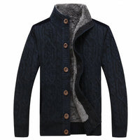 Men's Knitted Cardigan with Warm Lining – Tobias
