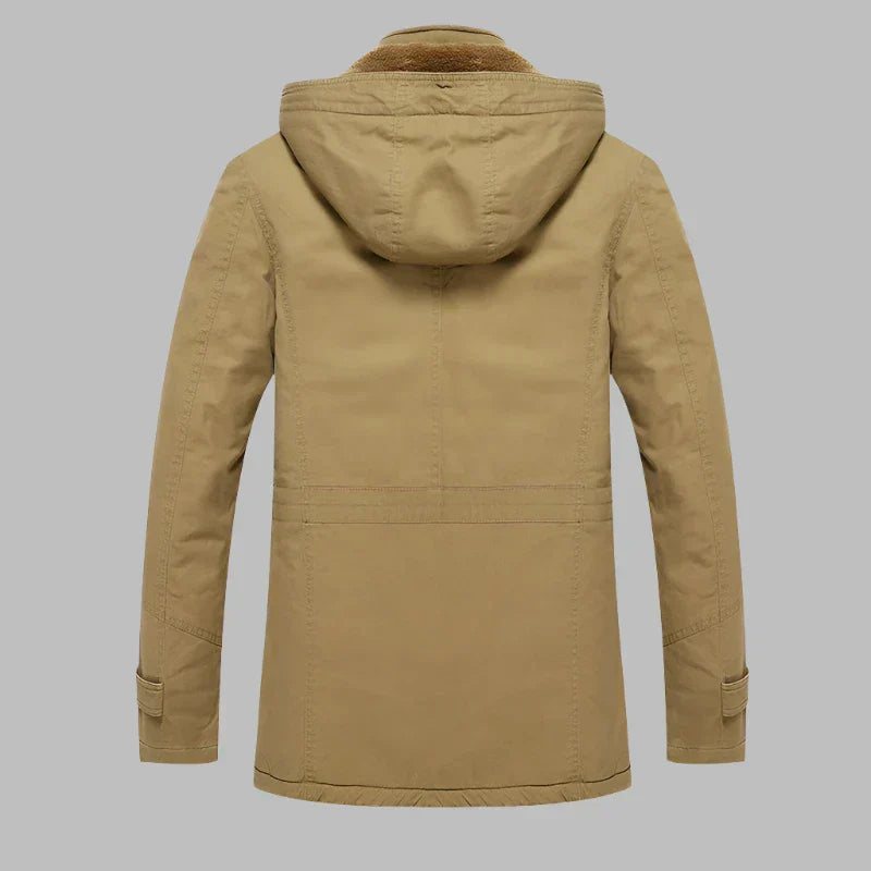 Warm Waterproof Men’s Winter Jacket - ArcticShield-Khaki-L-State of Style
