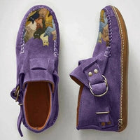 Warm Winter Ankle Boots for Women - Arlette-Purple-4-State of Style