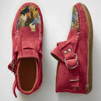 Warm Winter Ankle Boots for Women - Arlette-Red-4-State of Style