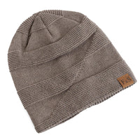Warm Winter Beanie with Fleece Lining - Luna-Khaki-56cm-58cm-State of Style