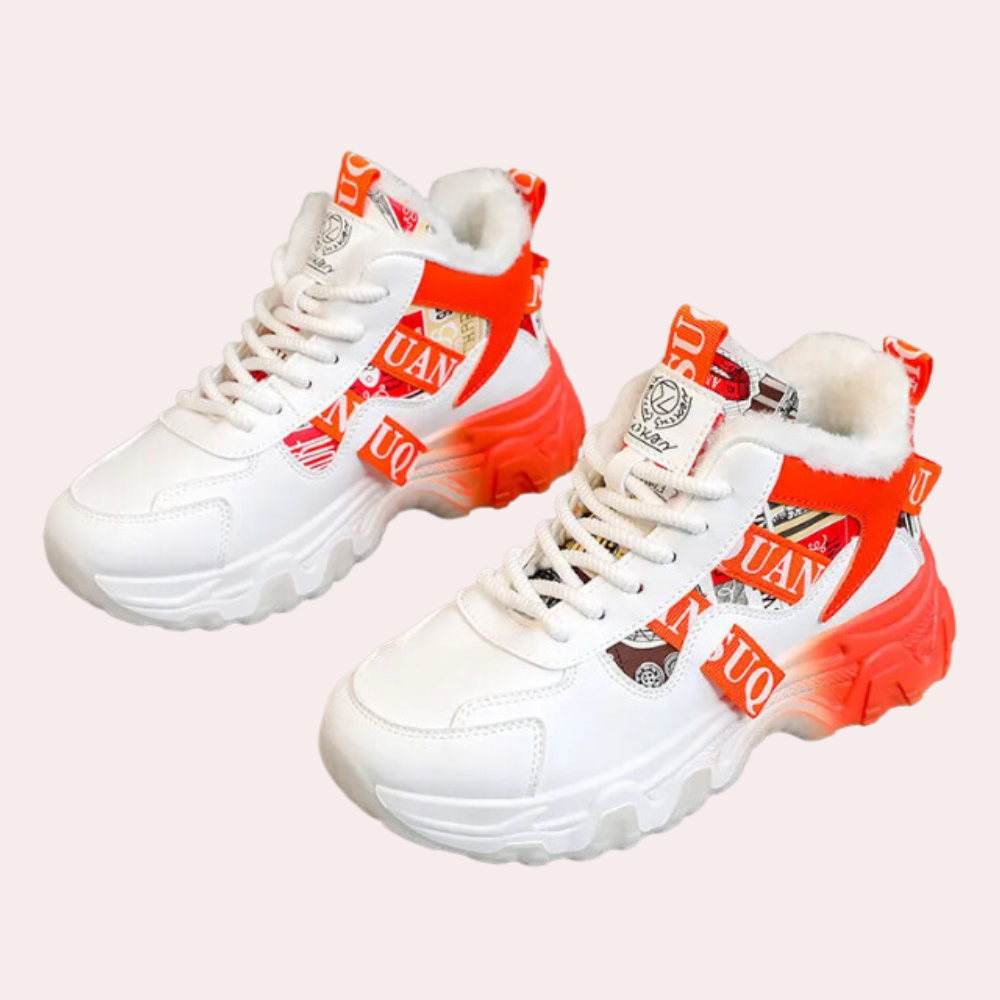 Warm Winter Boots for Women - Solene-Red-3-State of Style