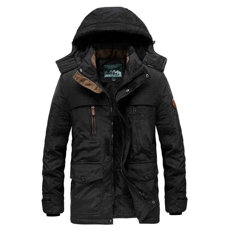 Warm Winter Coat for Men - Daan-Black-M-State of Style