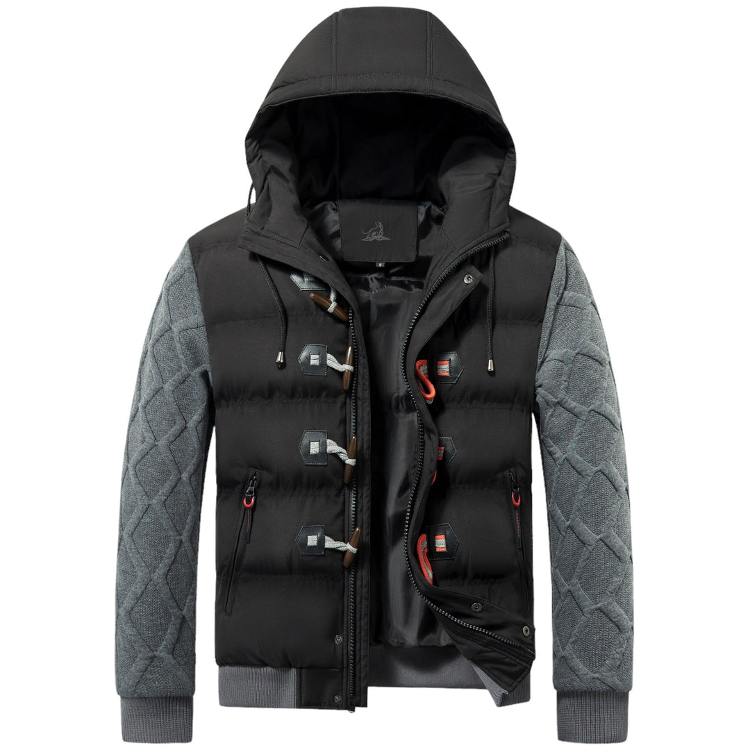 Warm Winter Coat For Men - Thorvald-Black-S-State of Style