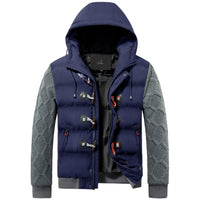 Warm Winter Coat For Men - Thorvald-Dark Blue-S-State of Style