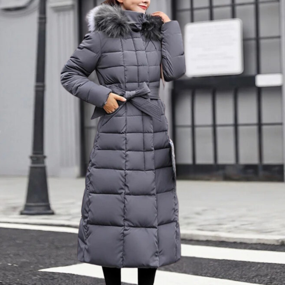 Warm Winter Coat for Women - Isabelle-Grey-XS-State of Style