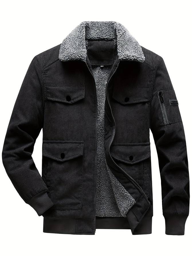 Warm Winter Jacket for Men - Joris-Grey-M-State of Style