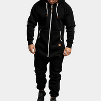 Warm Winter Jumpsuit for Men - Axel-Black-S-State of Style