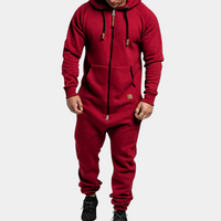 Warm Winter Jumpsuit for Men - Axel-Red-S-State of Style
