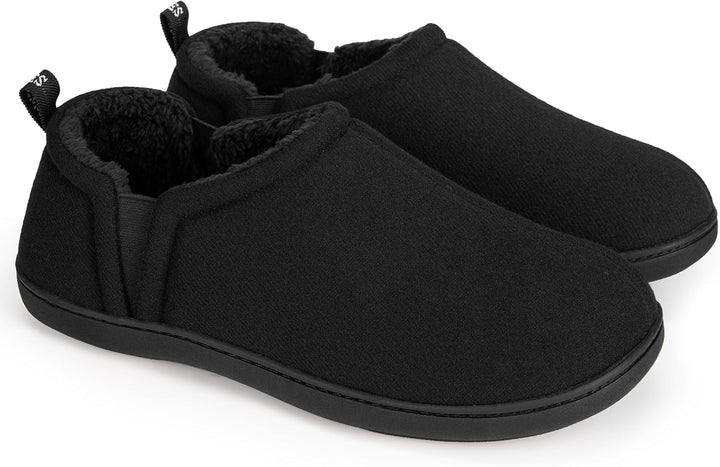 Warm Winter Slippers for Men - Noah-Black-6.5-7.5-State of Style