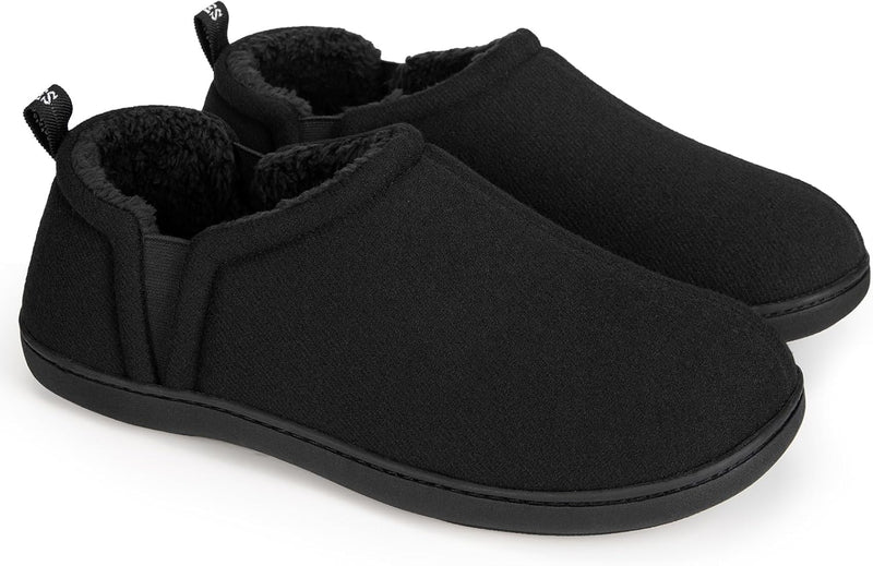 Warm Winter Slippers for Men - Noah-Black-6.5-7.5-State of Style