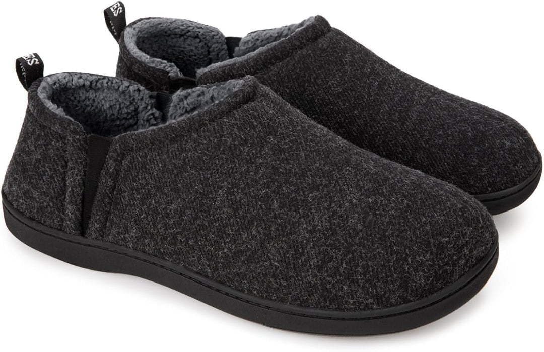 Warm Winter Slippers for Men - Noah-Dark grey-6.5-7.5-State of Style