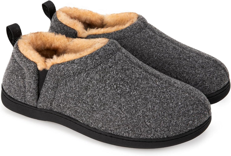 Warm Winter Slippers for Men - Noah-Dusty grey-6.5-7.5-State of Style