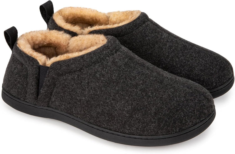 Warm Winter Slippers for Men - Noah-Grijszwart-6.5-7.5-State of Style