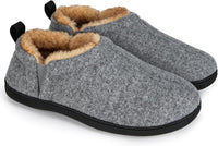 Warm Winter Slippers for Men - Noah-Light grey-6.5-7.5-State of Style
