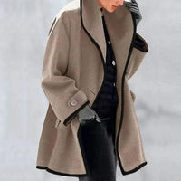Warm Winter Wool Ladies Trench Coat - Emma-Brown-S-State of Style