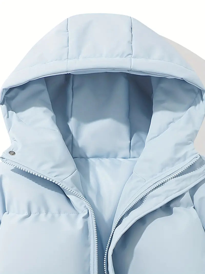 Warm Women's Hooded Jacket - Aurelia-Pink-M-State of Style