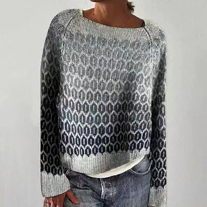 Warm Women's Sweater with Stylish Details - Nova-Diamond-S-State of Style