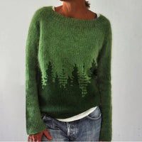 Warm Women's Sweater with Stylish Details - Nova-Green-S-State of Style