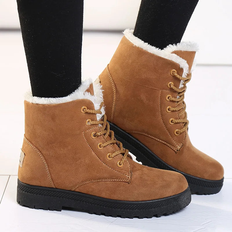 Warm Women's Winter Boots - Aria-Brown-5-State of Style