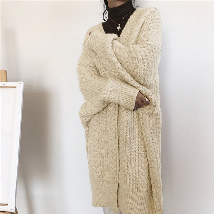 Warm Wool Knit Cardigan | One Size Fits Most-Beige-One Size-State of Style