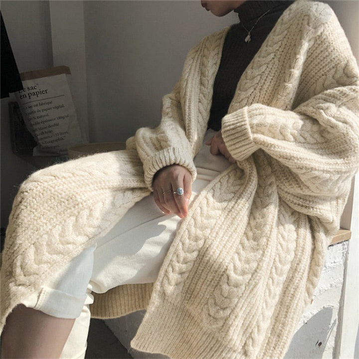 Warm Wool Knit Cardigan | One Size Fits Most-Beige-One Size-State of Style