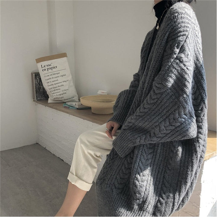 Warm Wool Knit Cardigan | One Size Fits Most-Beige-One Size-State of Style