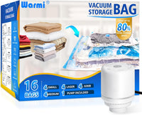 Vacuum Storage Bag Set with Electric Pump – Multi-Size Space Saver – 1+1 FREE