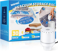 Vacuum Storage Bag Set with Electric Pump – Multi-Size Space Saver – 1+1 FREE