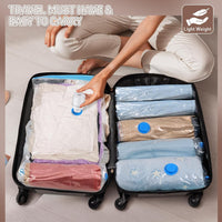 Vacuum Storage Bag Set with Electric Pump – Multi-Size Space Saver – 1+1 FREE