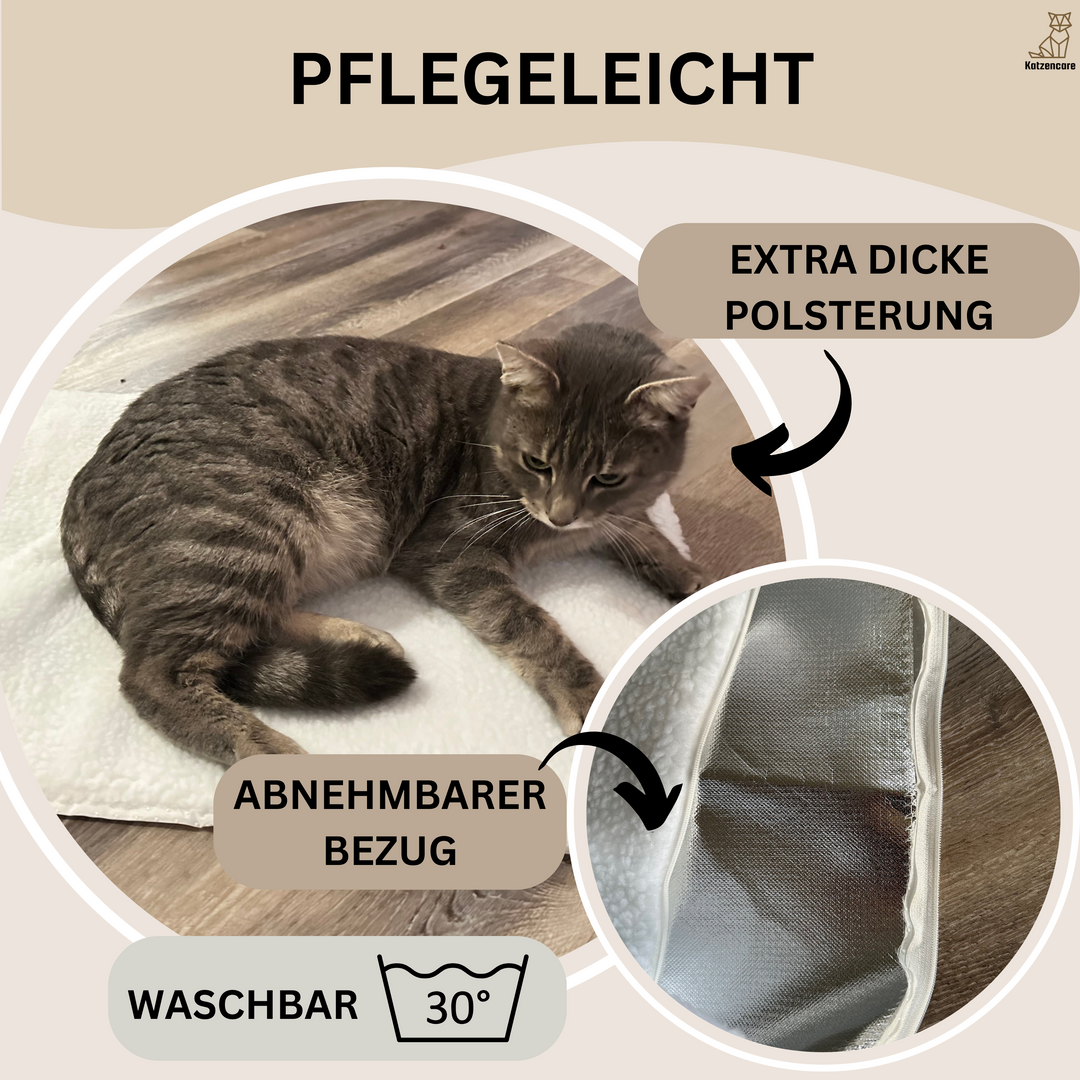 WarmPurr™ Self-Warming Cat Mat-Snow White - 60 x 45 cm-State of Style