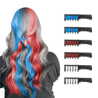 Washable Hair Chalk Comb – Fun Temporary Hair Colour-Blue-Red-White-State of Style
