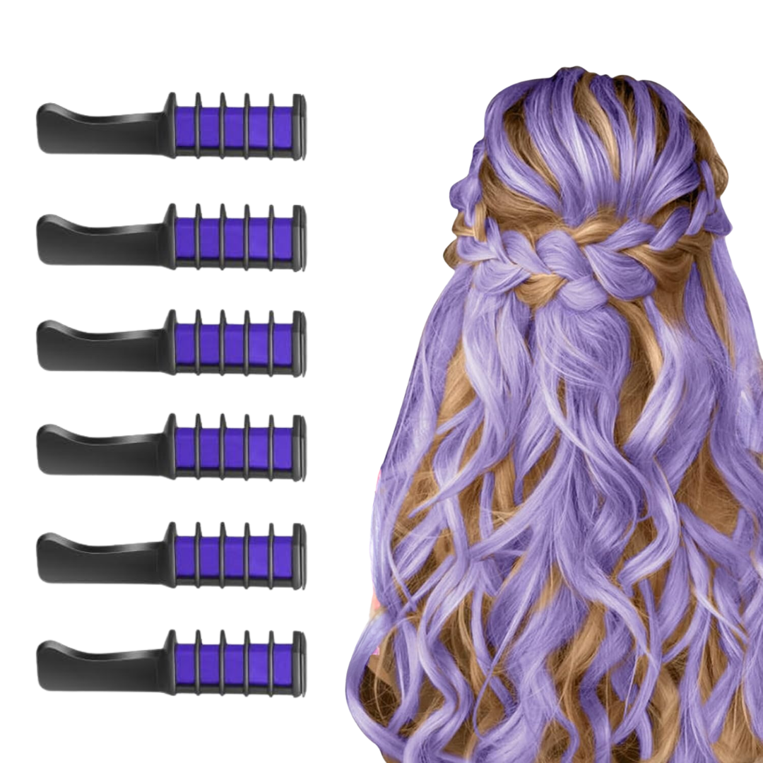 Washable Hair Chalk Comb – Fun Temporary Hair Colour-Purple-State of Style
