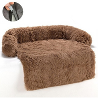 Washable Pet Sofa Blanket - PlushNest-Dark brown-S (70x70 cm)-State of Style
