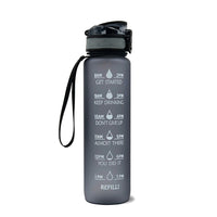 Water bottle with Timeline - HydraHero-Grey-State of Style