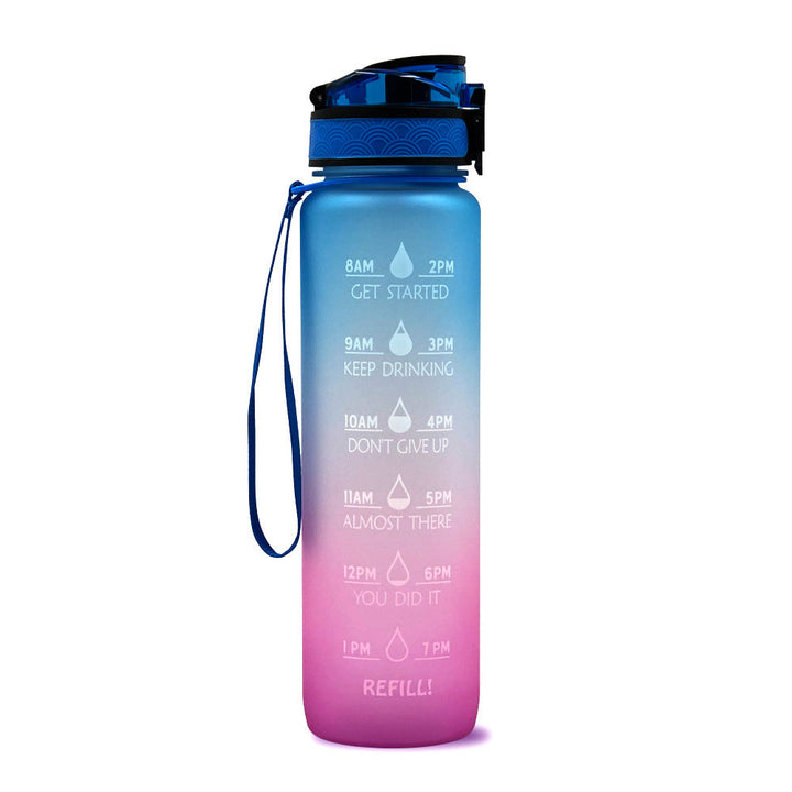 Water bottle with Timeline - HydraHero-Purple/Blue-State of Style