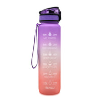 Water bottle with Timeline - HydraHero-Purple/Pink-State of Style