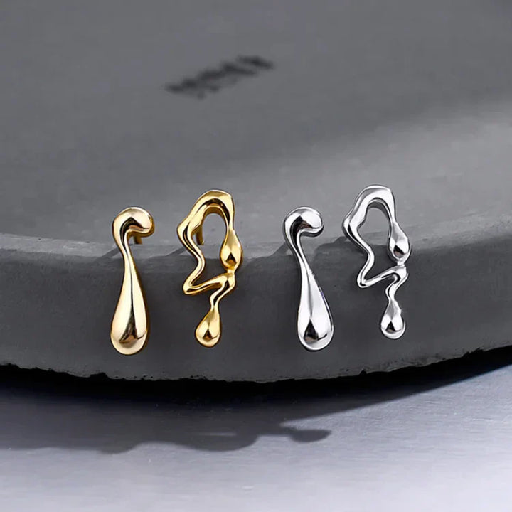 Water Droplet Earrings - Livia-Silver-State of Style