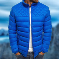 Water-repellent and Windproof Padded Men's Jacket - Logan-Blue-S-State of Style
